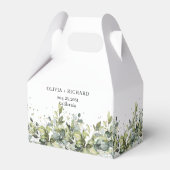 Goldkiste Boho Aquarell Eukalyptus Gastgeschenk Ho Geschenkschachtel (Rückseite)