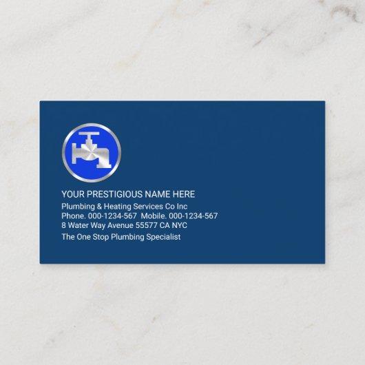 Goldklammerung auf blauen Wassertropfen Visitenkarte (Rückseite)