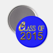 Goldklasse 2015, blau oder Farbe, Grad Magnet (Vorderseite/Rückseite)