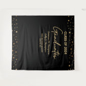 Goldklasse der 2024-Absolventen-Namen Custom Wandteppich (Vorderseite (Horizontal))