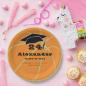 Goldklasse des Basketball-Ball-Abschlusses 2022 Pappteller (Party)