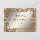 Goldklassekarte für Verzierte Rahmen Begleitkarte (Vorderseite)