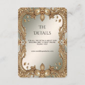 Goldklassekarte für Verzierte Rahmen Begleitkarte (Vorderseite)