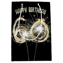 Goldklatschen für den 60. Geburtstag Mittlere Geschenktüte