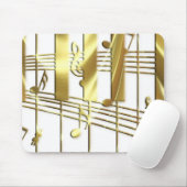 Goldklavier-Tastatur Mousepad (Mit Mouse)