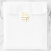 Goldkleber "Dream Bigger" Runder Aufkleber (Tasche)