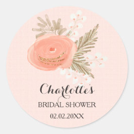 Goldkleber für Elfenbein Runder Aufkleber