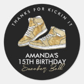 Goldkleber Runder Aufkleber (Vorderseite)