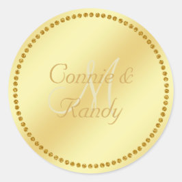 Goldkleber Runder Aufkleber