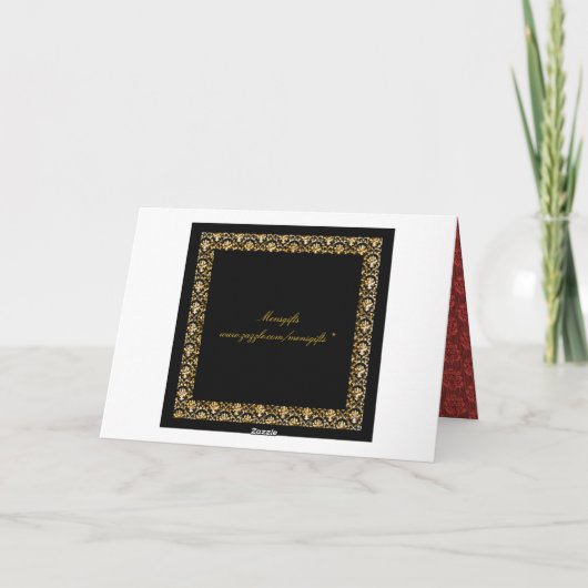 Goldklee Dankeskarte (Rückseite)