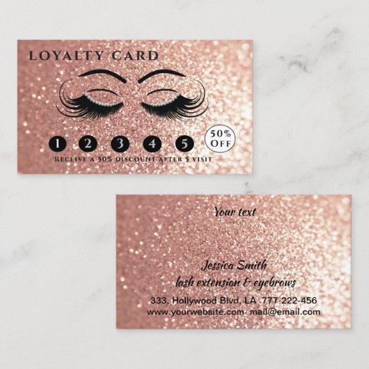 Goldklee und Augenbrauen der modernen Rose Treuekarte (Vorne/Hinten)