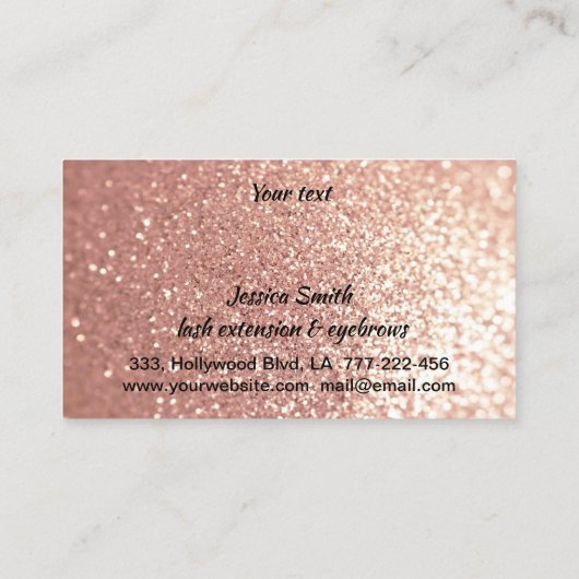 Goldklee und Augenbrauen der modernen Rose Treuekarte (Rückseite)