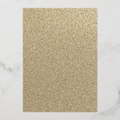 Goldkleid 50 & fabelhafte Birthday Foil Foil Invit Folieneinladung (Rückseite)