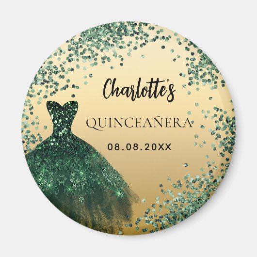 Goldkleid Magnet (Vorne)