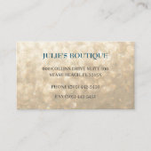 Goldkleidung Visitenkarte (Vorderseite)