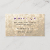 Goldkleidung Visitenkarte (Vorderseite)