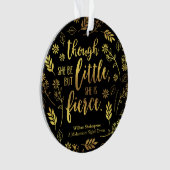 Goldkleiner aber heftiger Mit BlumenWilliam Ornament (Vorderseite)