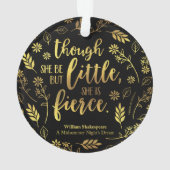 Goldkleiner aber heftiger Mit BlumenWilliam Ornament (Rückseite)