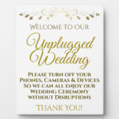 Goldklemme für Hochzeiten Fotoplatte (Vorderseite)