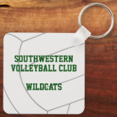 Goldklub-Team in Grün: Volleyball Schlüsselanhänger (Rückseite)