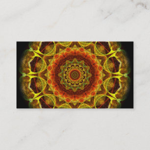 Goldknopf-Mandala Visitenkarte