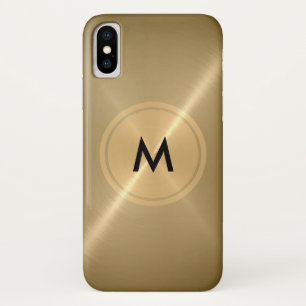 Goldknopf und Bronze-Edelstahl-Metall Case-Mate iPhone Hülle