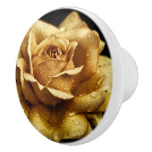 Goldknöpfe für die Keramik der Rose Keramikknauf (Rechts)