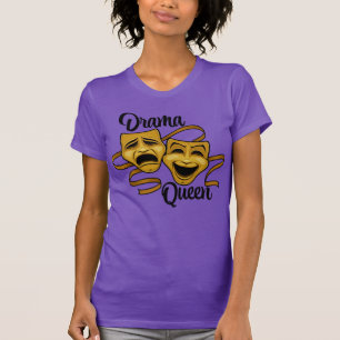 Goldkomödie und das Tragedy Theater Masken Drama K T-Shirt