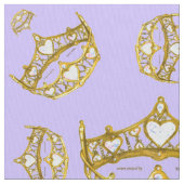 Goldkönigin Tiara periwinkle Stoff (Nahaufnahme)