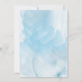 Goldkorallen Wasserfarbe Schöne Hochzeit Einladung (Rückseite)