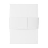 Goldkranz-Monogram-Elegante Hochzeit Einladungsbanderole (Rückseitenbeispiel)