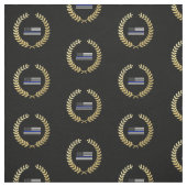 GoldKranz-Polizei kennzeichnet Stoff (Muster)