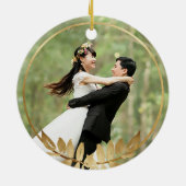 Goldkranz | Unsere 1. Weihnachtszeit als Mr. & Mrs Keramik Ornament (Hinten)