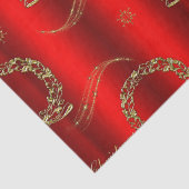 Goldkränze und Glitzer Weihnachten Seidenpapier (Detail)