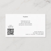 Goldkrebs-Siegel-Coin und QR-Code-Astrologie Visitenkarte (Rückseite)