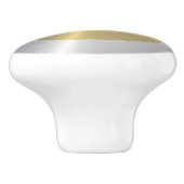 Goldkreis mit Silbergrenze Keramikknauf (Seitenansicht)