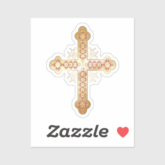 Goldkreuz Aufkleber (Blatt)