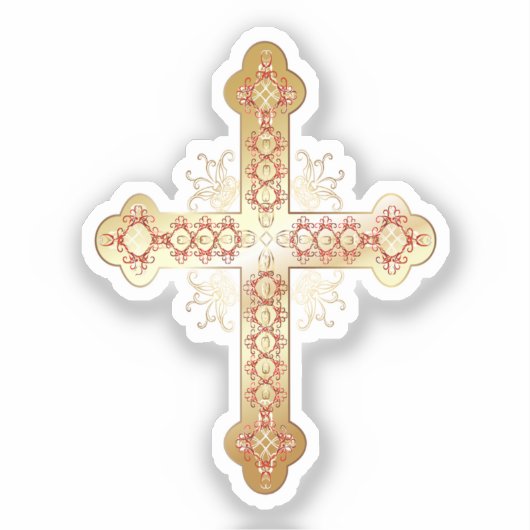 Goldkreuz Aufkleber (Vorderseite)
