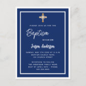 Goldkreuz der Taufinsel Einladungspostkarte (Vorderseite)