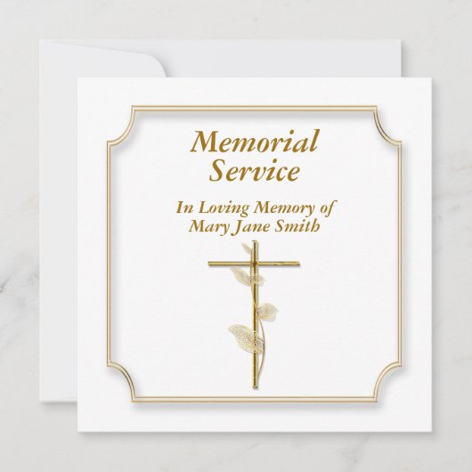 Goldkreuz Einladung (Vorderseite)