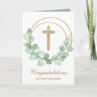 Goldkreuz Eukalyptus Christening