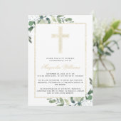 Goldkreuz-Eukalyptus-Gedenkdienst Einladung (Stehend Vorderseite)