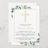 Goldkreuz-Eukalyptus-Gedenkdienst Einladung (Vorne/Hinten)