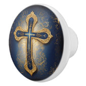 Goldkreuz Keramikknauf (Rechts)