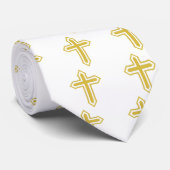 Goldkreuz Krawatte (Gerollt)