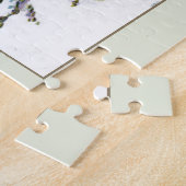 Goldkreuz mit weißer Blume Puzzle (Seite)