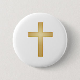 Goldkreuz/Ostern Button