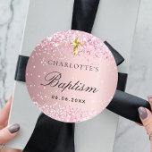 Goldkreuz Runder Aufkleber