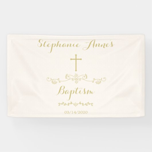 Goldkreuz und -lorbeer banner (Horizontal)