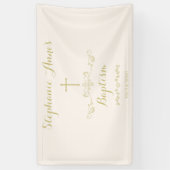 Goldkreuz und -lorbeer banner (Vertikal)